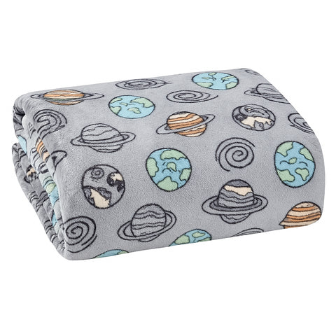 Glow in the Dark Ultra Soft Micro Plush Fleece Blanket 50" x 60" Throw for Kids and Teens – Lightweight, Cozy, Machine Washable Blanket for Bed, Couch, or Travel