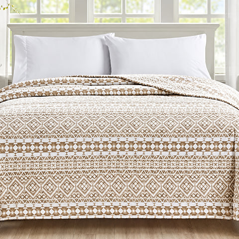 Ultra-Soft Lightweight Printed Bed Blanket – All-Season Microfiber Throw – Queen and King Sizes – Stylish and Comfortable Bedding for Home Use