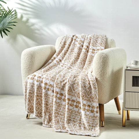 Ultra-Soft Lightweight Printed Bed Blanket – All-Season Microfiber Throw – Queen and King Sizes – Stylish and Comfortable Bedding for Home Use