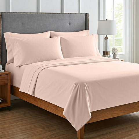 Lightweight Microfiber Bed Sheet Set – 6-Piece Ultra-Soft, Wrinkle-Free Bedding – Deep Pocket Sheets with Pillowcases – Full, Queen, King, California King