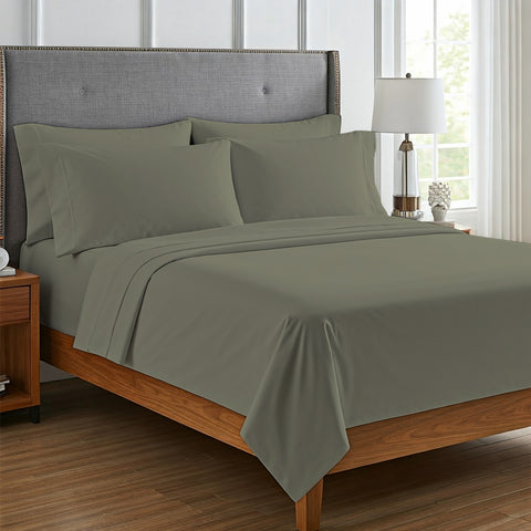 Lightweight Microfiber Bed Sheet Set – 6-Piece Ultra-Soft, Wrinkle-Free Bedding – Deep Pocket Sheets with Pillowcases – Full, Queen, King, California King