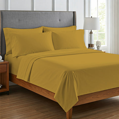 Lightweight Microfiber Bed Sheet Set – 6-Piece Ultra-Soft, Wrinkle-Free Bedding – Deep Pocket Sheets with Pillowcases – Full, Queen, King, California King