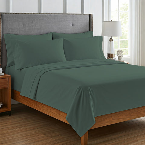 Lightweight Microfiber Bed Sheet Set – 6-Piece Ultra-Soft, Wrinkle-Free Bedding – Deep Pocket Sheets with Pillowcases – Full, Queen, King, California King