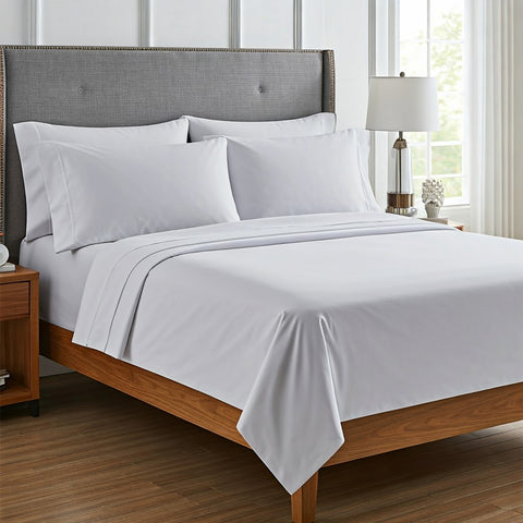 Lightweight Microfiber Bed Sheet Set – 6-Piece Ultra-Soft, Wrinkle-Free Bedding – Deep Pocket Sheets with Pillowcases – Full, Queen, King, California King