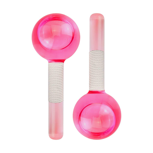 2-Pack Cooling Ice Globes Facial Massage Tool Set for Skincare and Puffiness Treatment