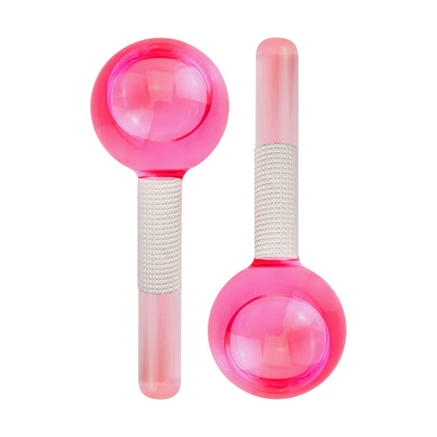 2-Pack Cooling Ice Globes Facial Massage Tool Set for Skincare and Puffiness Treatment