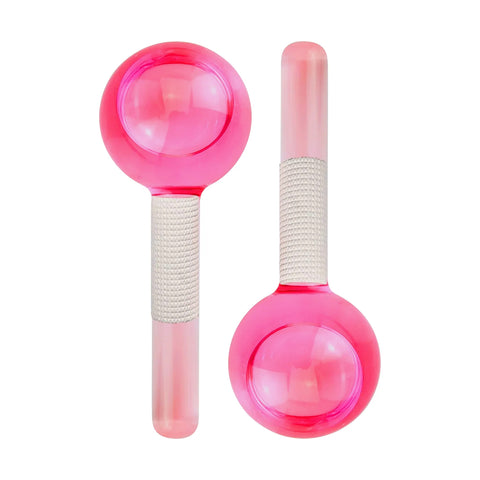 2-Pack Cooling Ice Globes Facial Massage Tool Set for Skincare and Puffiness Treatment