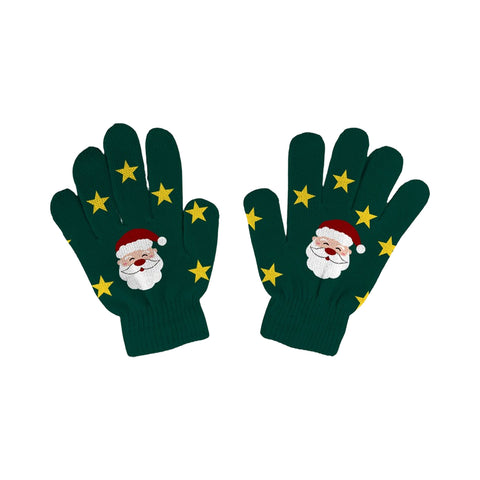 2-Pack: Holiday Light Up Knit Winter Gloves for Adults with 6 Bright LED