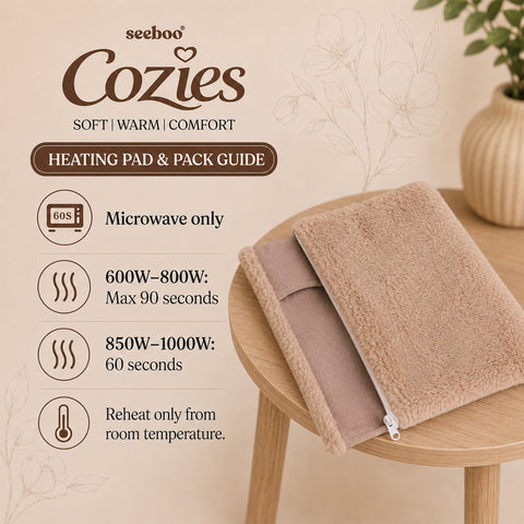 Microwavable Wrap with 100% Flax Seeds Reusable Warm Comfort Heat Wrap for Adults and Seniors