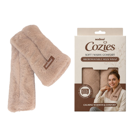 Microwavable Flax Seed Neck Wrap Reusable Neck & Shoulder Heating Wrap for Cozy Everyday Comfort