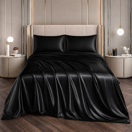 Silky-Soft Satin Sheet Set (4-Piece)