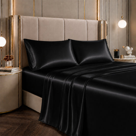 Silky-Soft Satin Sheet Set (4-Piece)