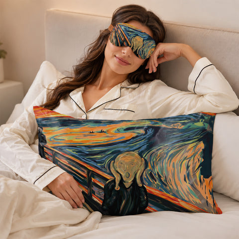 Silky Satin Cozy Comfortable Blush Sleep Set for Peaceful Sleep and Healthy Skin (5-Piece)