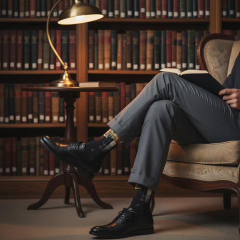 Crew Length Art Inspired Cotton Blend Socks for Men & Women