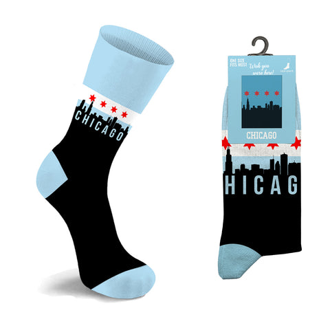 Unisex Cotton City Theme Socks – Comfortable Breathable Everyday Dress Socks