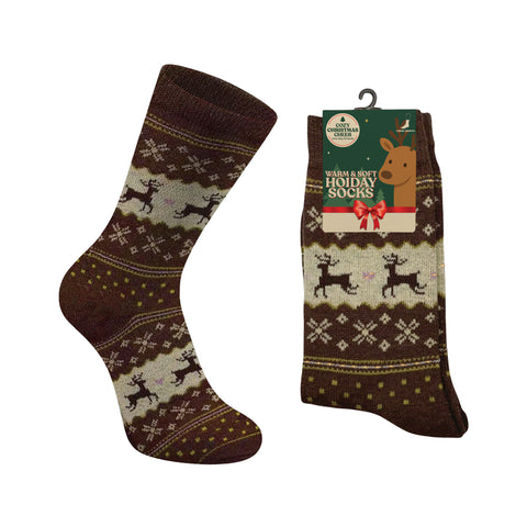 3-Pack: Warm & Soft Holiday Socks – Cozy Winter Crew Socks for Men & Women | Comfortable, Lightweight & Festive Everyday Socks (One Size Fits Most)