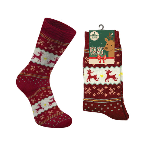 3-Pack: Warm & Soft Holiday Socks – Cozy Winter Crew Socks for Men & Women | Comfortable, Lightweight & Festive Everyday Socks (One Size Fits Most)