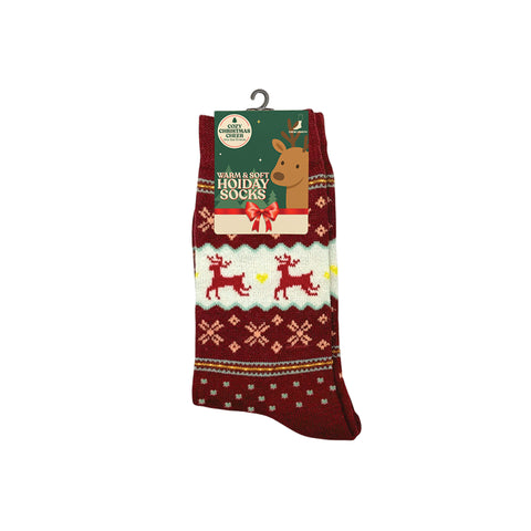 Warm & Soft Holiday Socks – Cozy Winter Crew Socks for Men & Women | Comfortable, Lightweight & Festive Everyday Socks (One Size Fits Most)