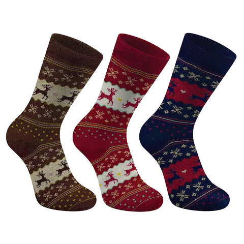 3-Pack: Warm & Soft Holiday Socks – Cozy Winter Crew Socks for Men & Women | Comfortable, Lightweight & Festive Everyday Socks (One Size Fits Most)