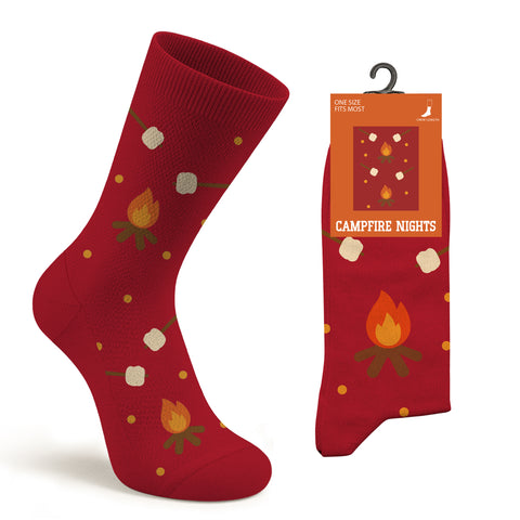 3-Pack: Unisex Cotton Forest & Adventure Socks – Breathable Everyday Dress Socks with Nature & Outdoor Inspired Designs (Comfort Fit, Size 9–11)