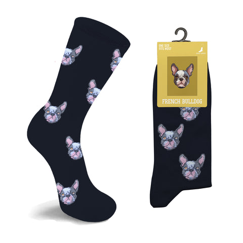 Dog Breed Crew Socks for Women and Men – Comfortable Cotton Blend, One Size Fits Most – Casual Everyday Socks, Gift for Pet Lovers