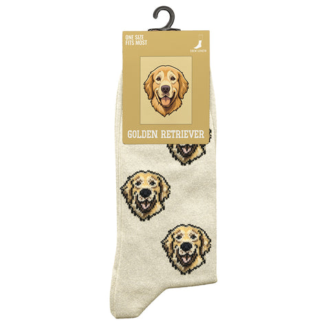 Dog Breed Crew Socks for Women and Men – Comfortable Cotton Blend, One Size Fits Most – Casual Everyday Socks, Gift for Pet Lovers