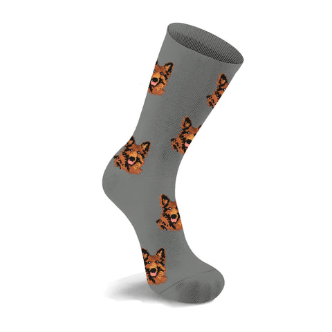 Dog Breed Crew Socks for Women and Men – Comfortable Cotton Blend, One Size Fits Most – Casual Everyday Socks, Gift for Pet Lovers