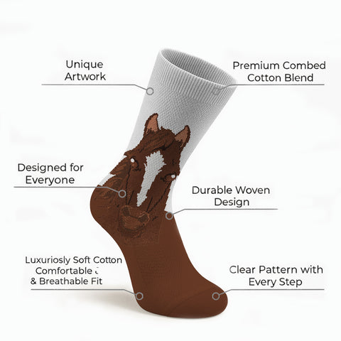 3-Pack: Unisex Cotton Farm & Country Life Socks – Breathable Everyday Dress Socks with Rural & Wilderness Designs (Comfort Fit, Size 9–11)