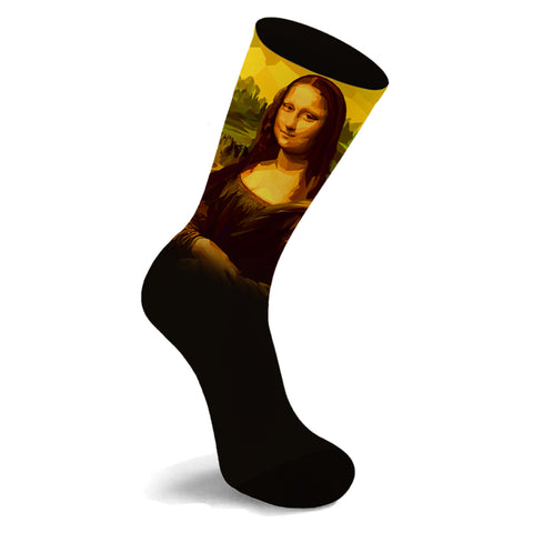 Crew Length Art Inspired Cotton Blend Socks for Men & Women