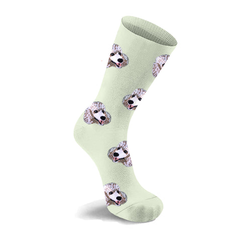 Dog Breed Crew Socks for Women and Men – Comfortable Cotton Blend, One Size Fits Most – Casual Everyday Socks, Gift for Pet Lovers