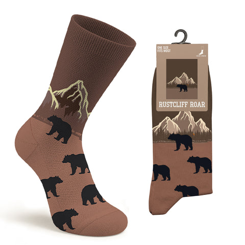 Unisex Cotton Wilderness & Farm Theme Socks – Comfortable Breathable Everyday Dress Socks