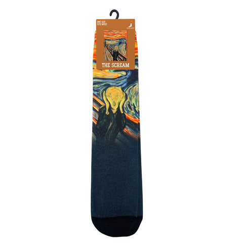 Crew Length Art Inspired Cotton Blend Socks for Men & Women