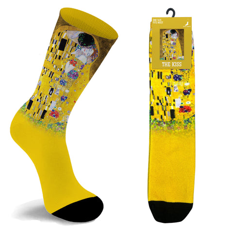 Crew Length Art Inspired Cotton Blend Socks for Men & Women