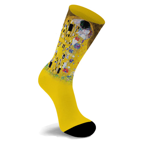 Crew Length Art Inspired Cotton Blend Socks for Men & Women