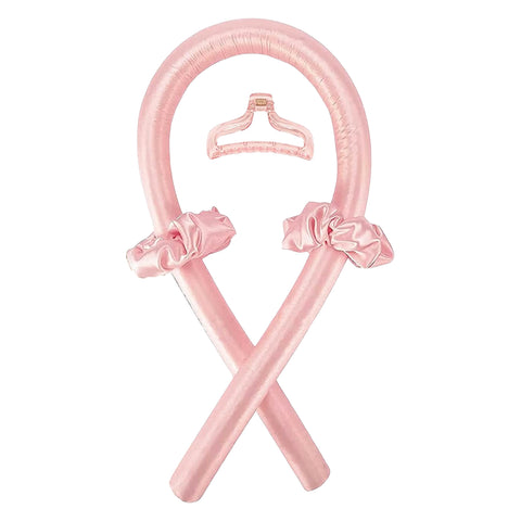 8-Piece Silky Satin Heatless Hair Curling Rod and Styling Set with Hair Clip and Scrunchies