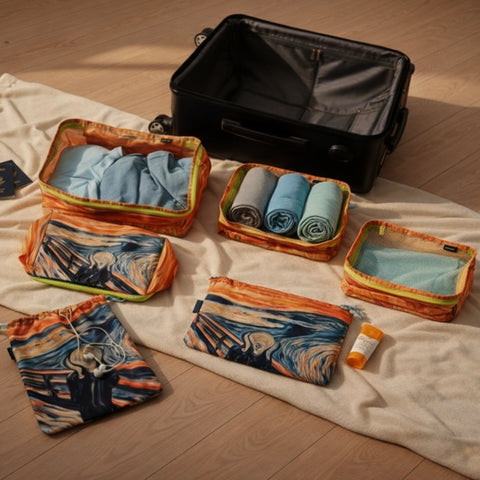 6-Piece Packing Cubes for Travel – Lightweight Luggage Organizer Set with Zippers | Suitcase Packing Bags for Clothing, Shoes & Toiletries