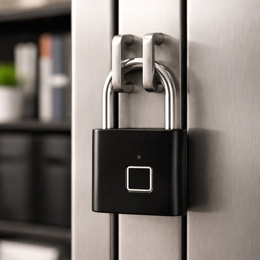 Fingerprint Padlock – USB Rechargeable Smart Lock with One-Touch Unlock for Gym, Locker, Suitcase & Travel Security