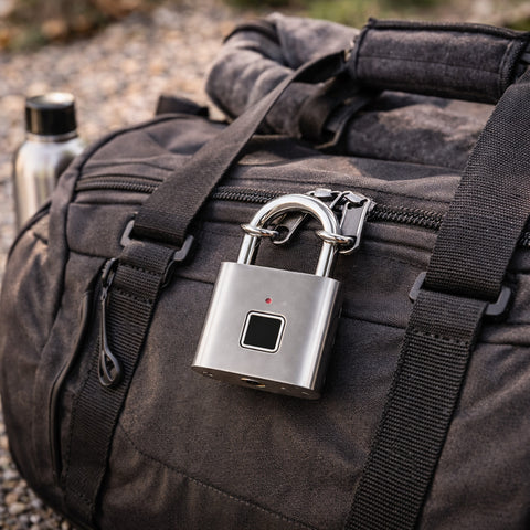 Fingerprint Padlock – USB Rechargeable Smart Lock with One-Touch Unlock for Gym, Locker, Suitcase & Travel Security