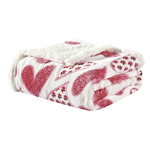 Ultra Soft Microplush Printed Sherpa Throw Blanket 50" x 60" Lightweight Fleece for Couch, Bed, and Everyday Use – Warm, Durable, Machine Washable