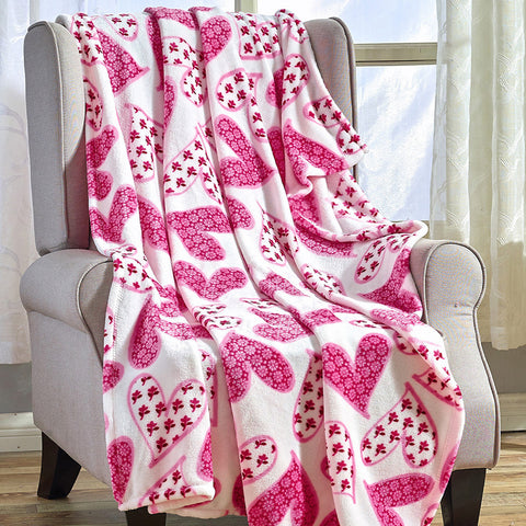 Ultra Soft Plush Throw Blanket – Lightweight 50" x 60" All-Season Blanket for Couch, Bed, or Travel – Warm, Cozy, and Machine Washable