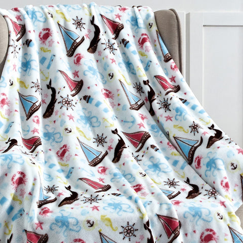 Ultra Soft Novelty Fun Micro Plush Throw Blanket –  50" x 60" Cozy Lightweight Blanket – Warm, Durable, All-Season Comfort, Machine Washable