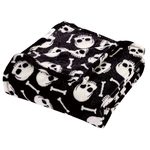 Ultra Soft Micro Plush Halloween Themed 50" x 60" Throw Blanket –  Cozy Blanket for Couch, Bed, or Living Room – Lightweight, Warm, All-Season Comfort, Machine Washable