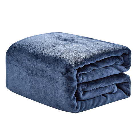 Fleece Throw Blanket – 50 x 60 Inches | Luxury Microfiber, Anti-Static Soft & Fuzzy All-Season Throw for Couch, Sofa & Bed (Ash Grey)