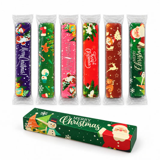 Christmas Butter Stick Squishy Sensory Toy, Soft Slow-Rise Holiday Fidget | Festive Food-Inspired Squeeze Toy & Gift