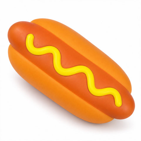 Jumbo Hot Dog Slow-Rebound Squishy Toy, Soft TPR Sensory Fidget | Food-Inspired Squeeze Toy &amp; Novelty Gift