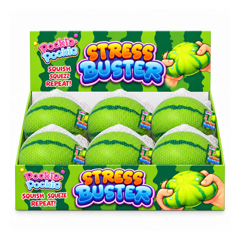 Jumbo Watermelon Fruit Squishy Toy, Soft TPR Sensory Fidget | Detailed Watermelon Squeeze Toy &amp; Desk Gift