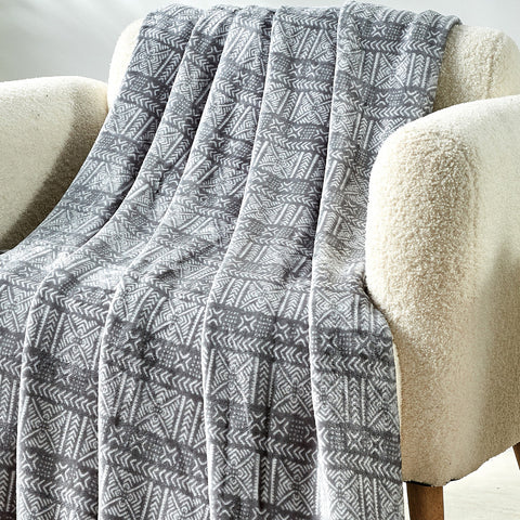 Ultra Soft Plush Throw Blanket – Lightweight 50" x 60" All-Season Blanket for Couch, Bed, or Travel – Warm, Cozy, and Machine Washable