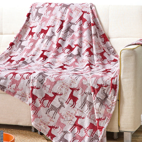 Holiday and Christmas Micro Plush Throw Blanket – Soft 50" x 60" Cozy Blanket for Couch, Bed, or Living Room – Lightweight, Warm, All-Season Comfort, Machine Washable