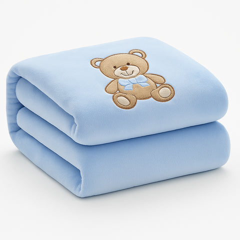 Baby Soft Knit Throw Blanket – 40" x 30" Lightweight Cozy Polyester Blanket for Crib, Stroller & Nursery – Gentle, Warm, Durable, Machine Washable Baby Gift