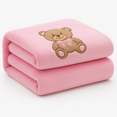 Baby Soft Knit Throw Blanket – 40" x 30" Lightweight Cozy Polyester Blanket for Crib, Stroller & Nursery – Gentle, Warm, Durable, Machine Washable Baby Gift